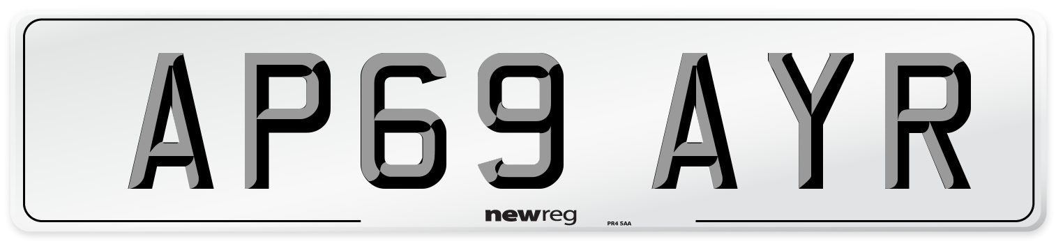 AP69 AYR Number Plate from New Reg